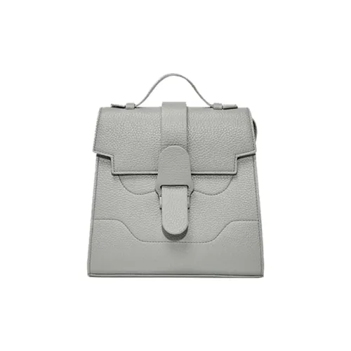 SENREVE Коровья кожа Универсальный Через плечо Портативный Одно плечо Рюкзак Большой Женские Голубино-серый