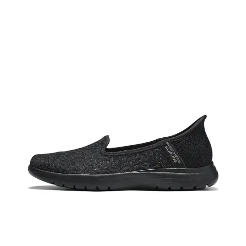 Skechers Casual Low-Top Pure Black Women's