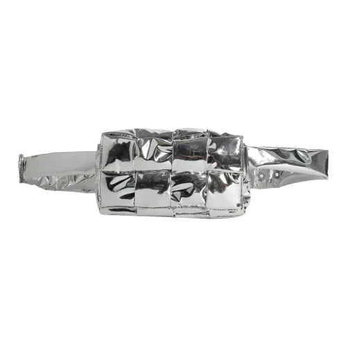 Bottega Veneta Полиуретан Бананка Мужской Серебряный