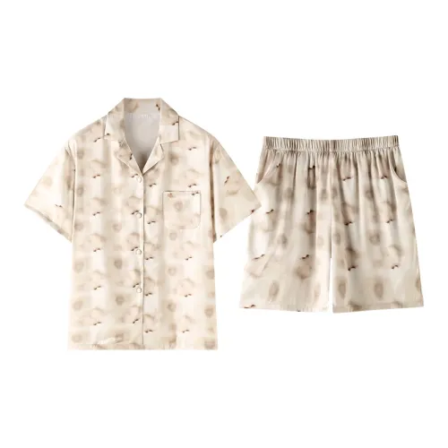 MEITENG Пижамный комплект женский чайный коричневый