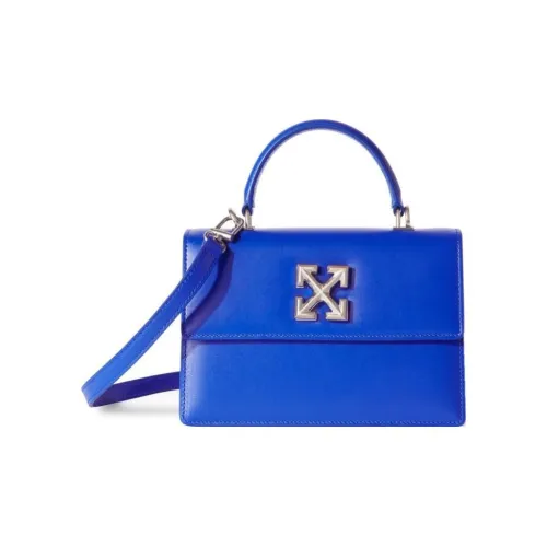 Off Белый Телячья кожа Сумка через плечо Сумка Женская Королевский синий