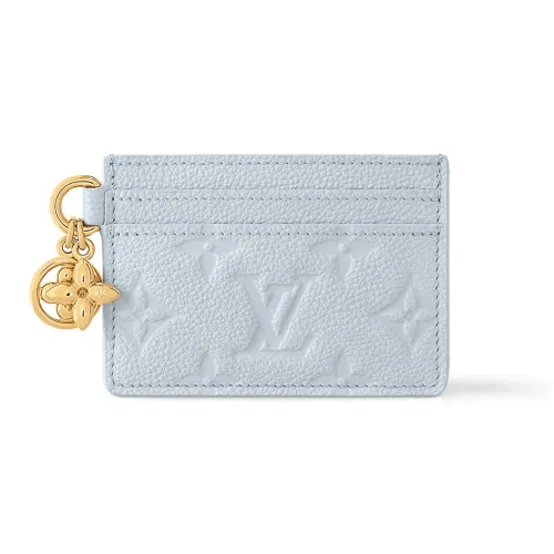 LOUIS VUITTON CHARMS Кожа Держатель для карт Женские Синий