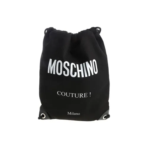 MOSCHINO Ткань Кожа Телячья Рюкзак Мужской Черный