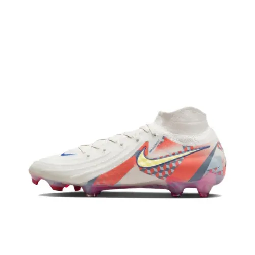 Nike Phantom Luna Elite FG Твердый Грунт Устойчивые к Износу Футбольные Бутсы Унисекс Белый Оранжевый