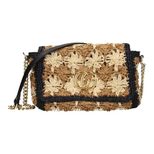 GUCCI Raffia с кожаными вставками сумка через плечо стандартная женская