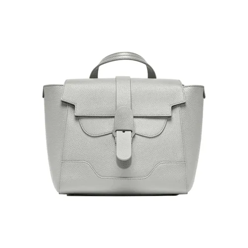 SENREVE Рюкзак из коровьей кожи средний женский голубино-серый для ношения на плече