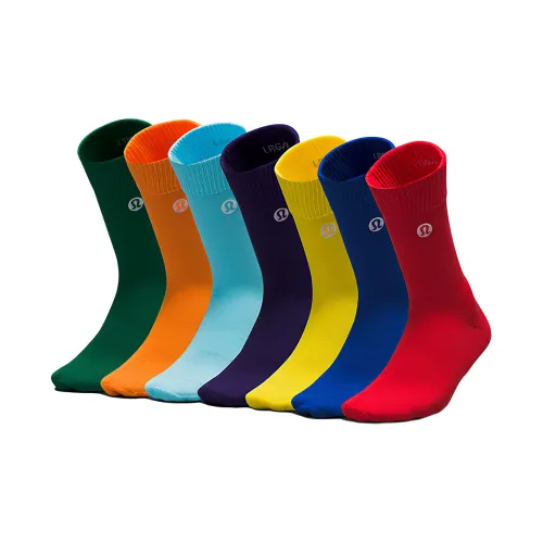 lululemon Daily Stride Носки Crew Мужские упаковка из 7 пар радужные