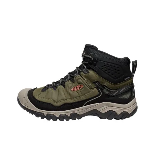 KEEN Targhee IV амортизирующие подошвы устойчивая нижняя часть высокий верх альпинистская обувь мужская зеленая