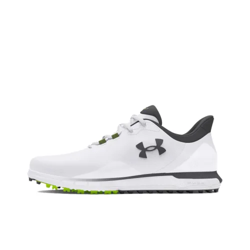 Under Armour Drive Fade Spikeless Low Golf Shoes Men's White Green Утеряная обувь для гольфа Under Armour Drive Fade Spikeless Low Мужская Белая Зеленая