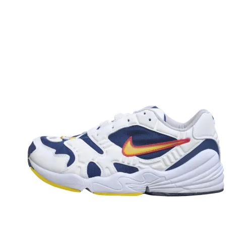 Nike Амортизация Износостойкие Низкие Кроссовки для Бега Унисекс Синие Белые