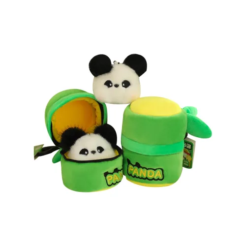 Tranquility and elegance Креативный Бамбук Tube Панда Брелок Кукла Плюшевая Подвеска 10 см Высота