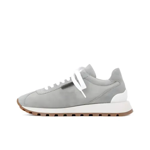 BRUNELLO CUCINELLI Низкий топ Повседневная обувь Женская Серый