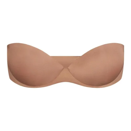 SKIMS Ultimate Бюстгальтер Без бретелей PUSH Вверх Бюстгальтер Женские Sienna Охра