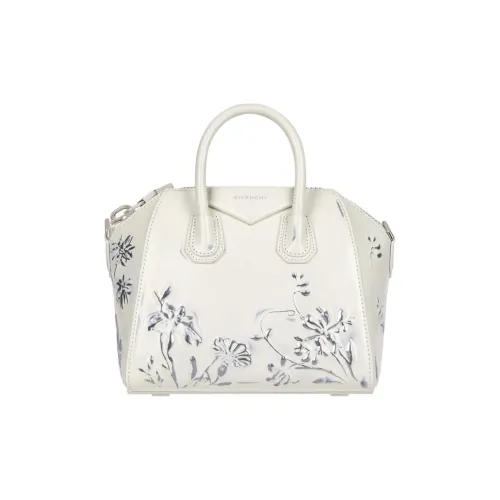 GIVENCHY Antigona Телячья кожа Сумка через плечо Сумка Мини Женская цвет Слоновая кость