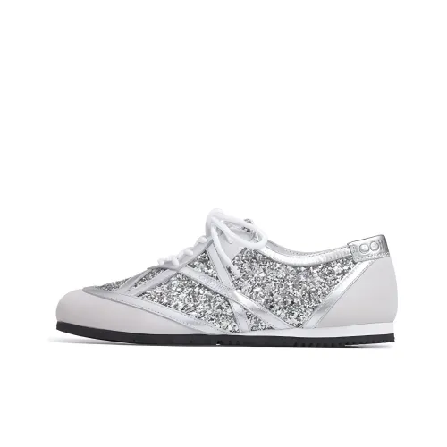 Jimmy Choo Низкий Топ Спортивная Повседневная Обувь Женская Серебряная