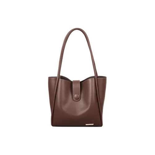 CHISIY Сумка из искусственной кожи Сумка-тоут Сумка-армпит Сумка через плечо Женская Коричневая