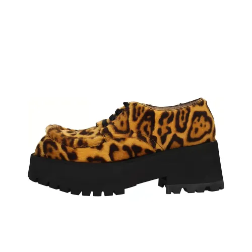 MARNI Платформа Обувь Женская с Леопардовым Принтом