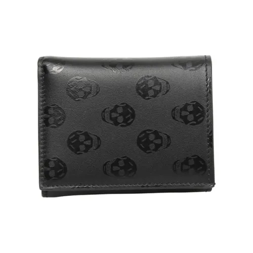 Alexander McQueen Кожа Кошелек Мужской Черный