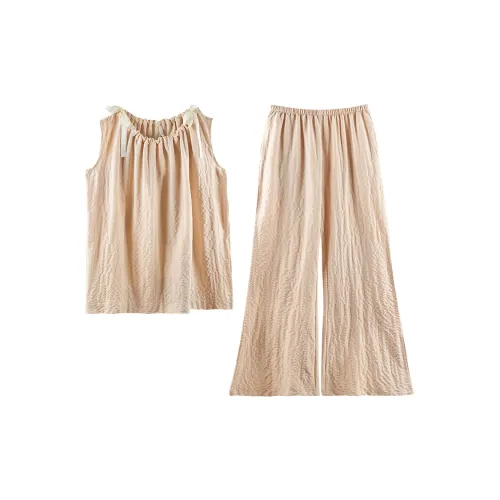 Empowering Words Пижамный комплект Женский Светлый Бежевый