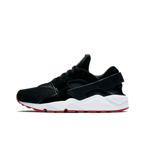 Nike Air Huarache Амортизация Износостойкий Низкий Топ Беговые кроссовки Мужской Черный Белый