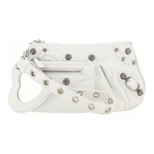 Balenciaga Le Cagole Телячья кожа Клатч Мешок для хранения Женская Белая