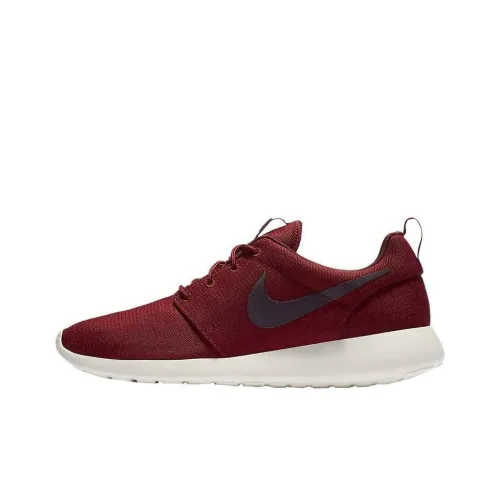Nike Roshe One Амортизация Износостойкий Низкий Топ Беговые кроссовки Мужские Красные