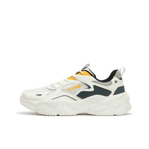 361° Ode Slip Резистентный к истиранию Дышащий Низкий Топ Повседневный Мужской Белый Серый