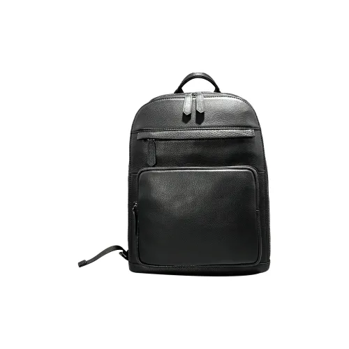 PULUWIRR Коровья кожа Универсальная и Удобная Средняя жесткость Бизнес Сумка Стандартная Унисекс Черный