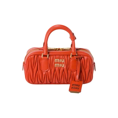 MIU MIU Arcadie series Напп-Кожа Сумка через плечо Сумка Женская Апельсин