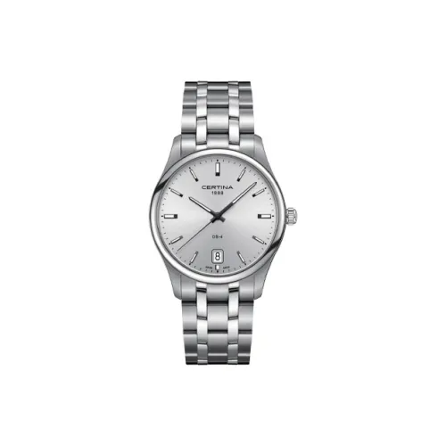 Certina Urban Element Collection Кварцевый механизм Мужские часы Циферблат 40 мм Серебристый корпус из нержавеющей стали