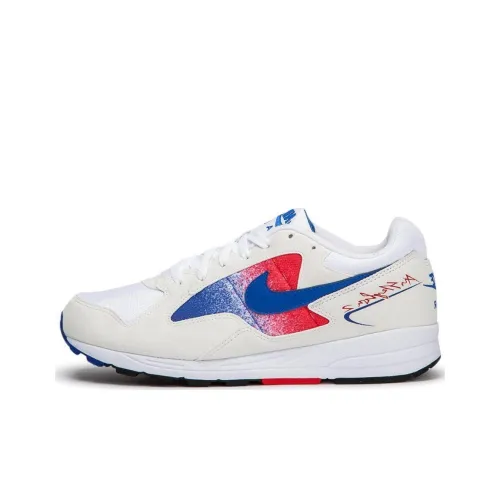 Nike Air Skylon Амортизация Износостойкие Низкие Кроссовки для Бега Мужские Белые Синие Красные