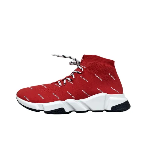 Balenciaga Speed High Топ Повседневная обувь Мужская Красная