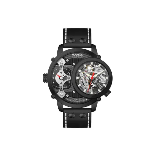 ANGIE PRESENT WATCH Автоматический механический механизм Мужские часы 50 мм Скелет