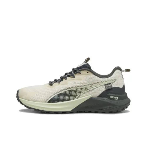 PUMA Fast Trac Nitro Slip-Resistant Low Top Беговые кроссовки Женские Зеленый Черный