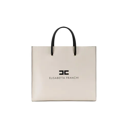Elisabetta Franchi Искусственная кожа Сумка Большая Женская Кремовая