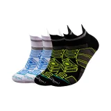 Чёрный+Белый, Амортизация, Комфортный и Дышащий [2 упаковки]