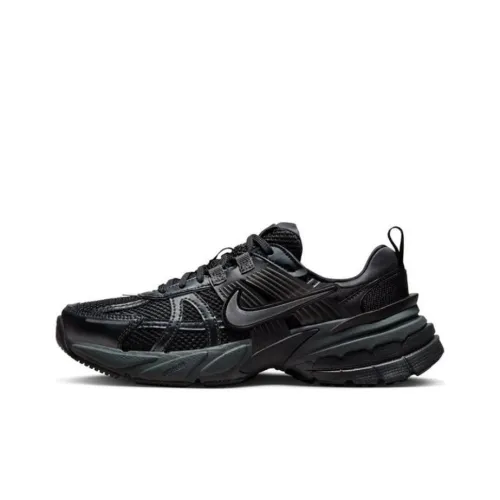 Nike V2K Run Устойчивый к истиранию Низкий Топ Повседневный Тренировки Городской Коммутирование Беговые кроссовки Мужской Черный