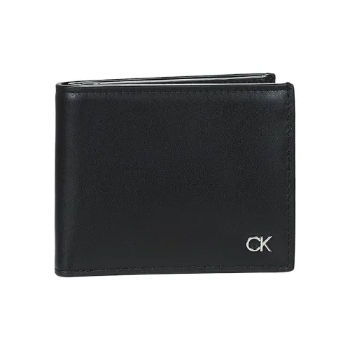 CALVIN KLEIN Кожа Кошелек Мужской Черный