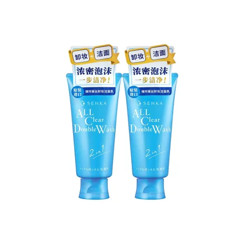 SENKA Увлажняющая пена для очищения увлажнение освежающий отшелушивание удаление макияжа 120 г * 2