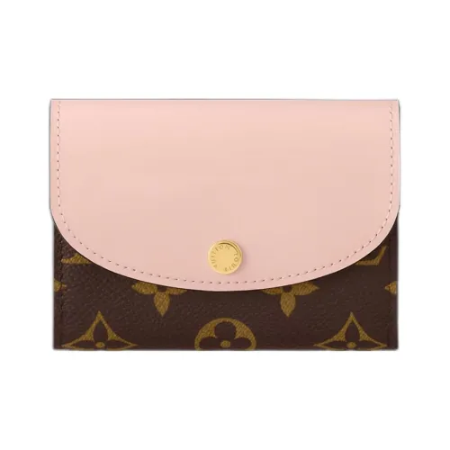 LOUIS VUITTON Rosalie Монограмма Холст Кошелек Женский Розовый Опал