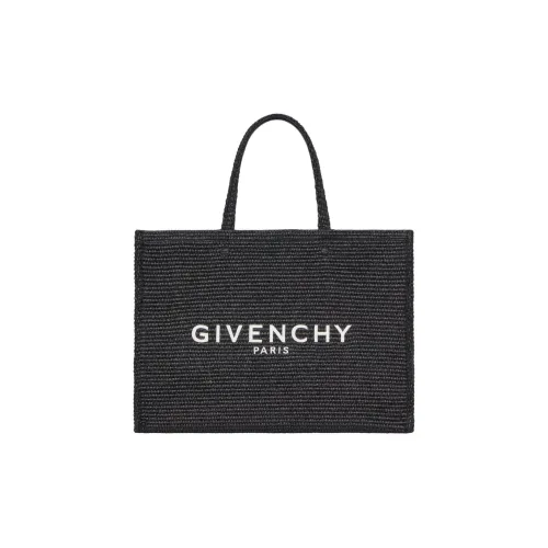Givenchy г Тоут Raffia Тоут Сумка Сумка для покупок Сумка среднего размера Женская Черная