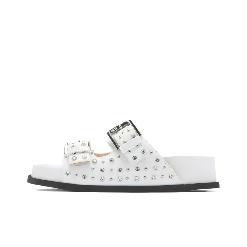 N°21 Слипоны 1см Женские Белые