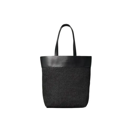 Calvin Klein Плетеная сумка-тоут сумка для покупок сумка через плечо женская черная