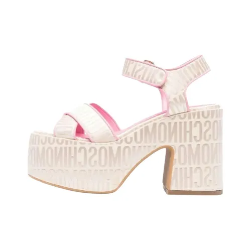 MOSCHINO One Ремешок Сандалии Женские Бежевые