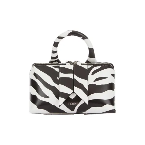 The Attico Сумка через плечо из коровьей кожи мини-сумка цвет белый и черный