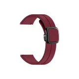 Складной магнитный квадрат с ремешком из силикона - бордовый