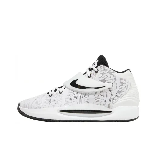nike KD 14 Tb Promo Шокабассореры Противоскользящие Устойчивые к истиранию MID Баскетбольные кроссовки Унисекс Белый