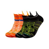 Чёрный + Оранжевый, Амортизация, Удобный и Дышащий [2 упаковки]