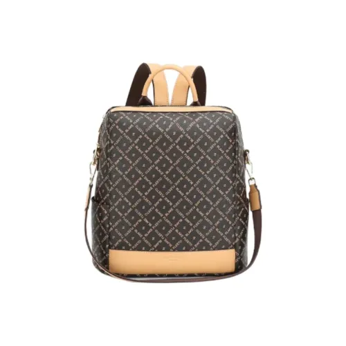 BLAKE FLEETO Рюкзак из ПВХ (поливинилхлорид) Унисекс Кофейный