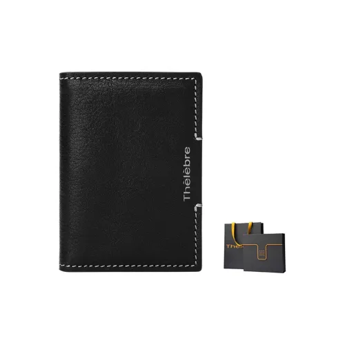 Thereble Держатель для карт из коровьей кожи мужской черный